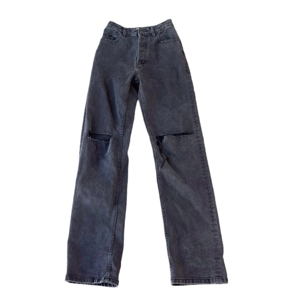 House Of CB Tate Carbon Vintage Fit Antique Wash Jeans Button Fly Size XS/23 - Picture 2 of 7